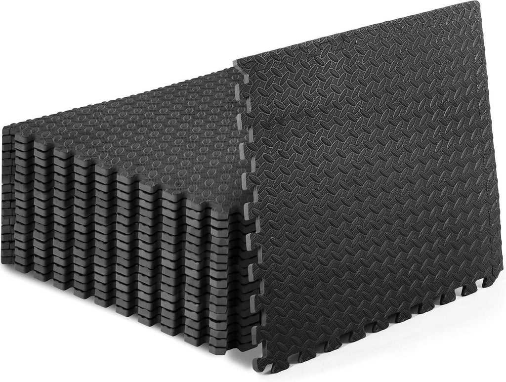 Exercise Puzzle Mat ½-inch, EVA Interlocking Foam Floor Tiles for Home Gym