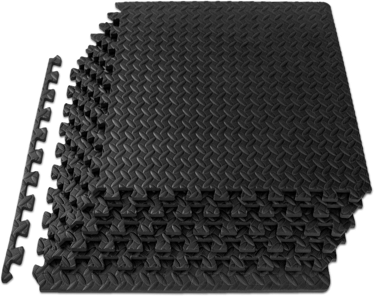 Exercise Puzzle Mat ½-inch, EVA Interlocking Foam Floor Tiles for Home Gym