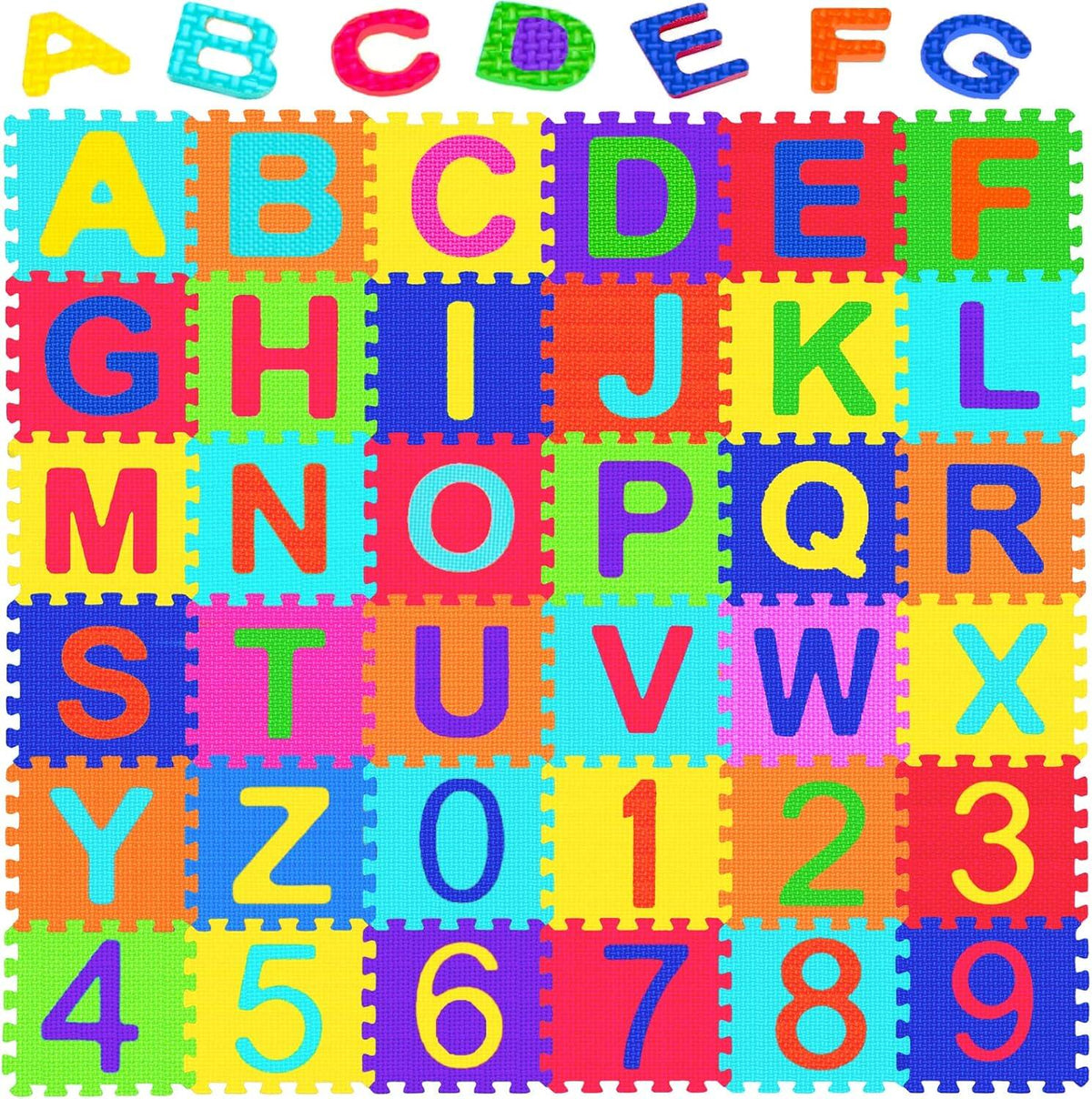 36 Pieces Children's Foam Puzzle Mat