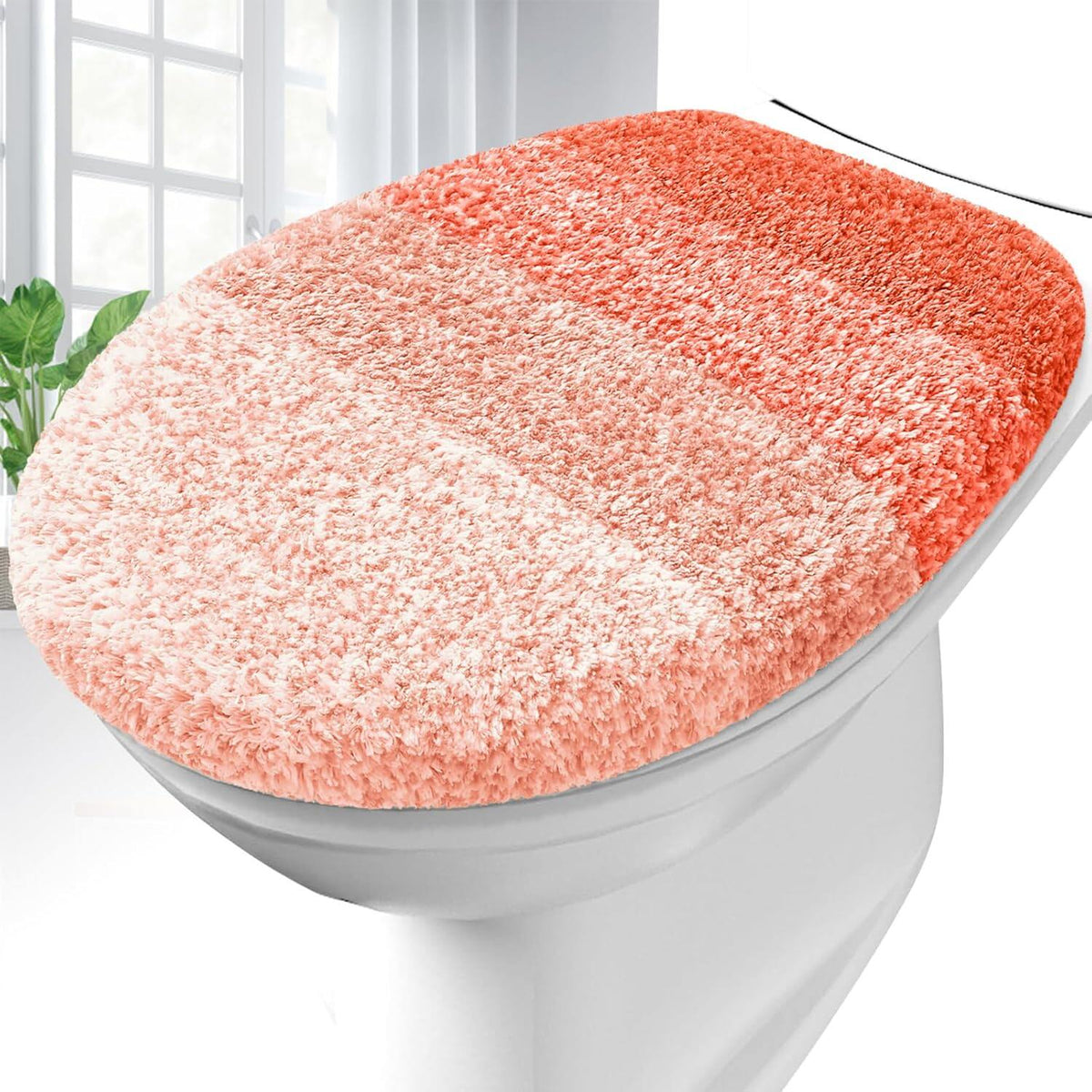 Soft Microfiber Bathroom Toilet Lid Cover