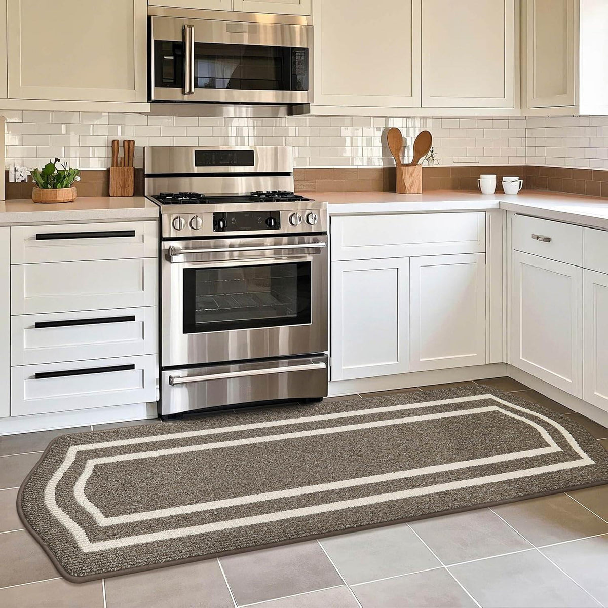 Long Kitchen Floor Mats for in Front of Sink Super Absorbent Kitchen Rugs and Mats