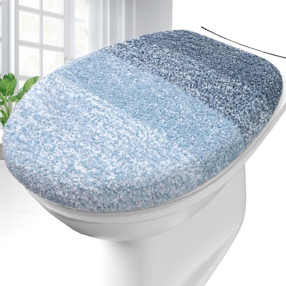 Soft Microfiber Bathroom Toilet Lid Cover