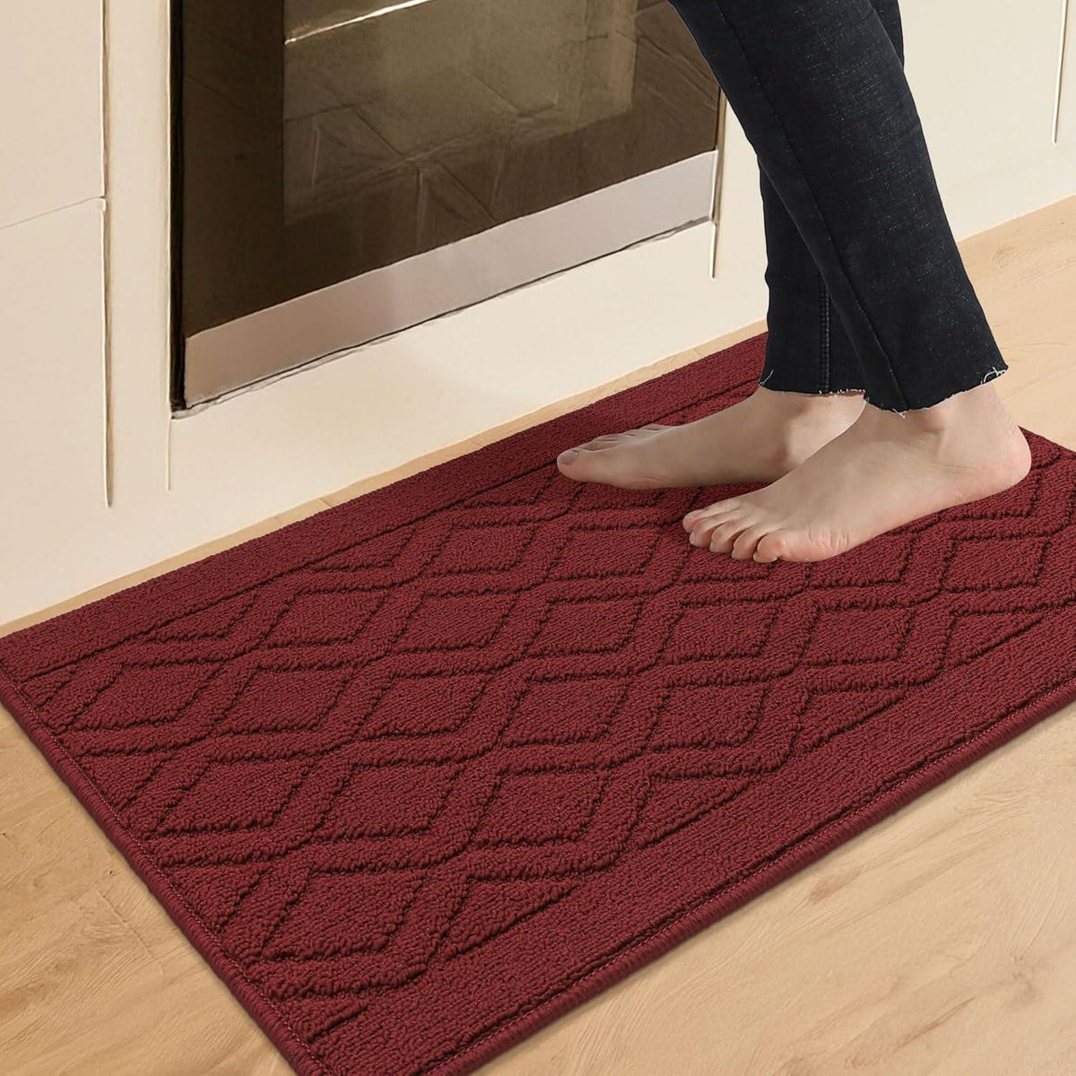 Kitchen Rugs Non-Slip Inch Thick Polypropylene Standing Mat