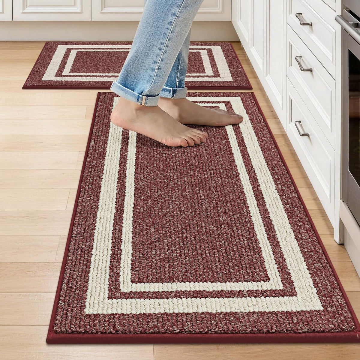 Kitchen Rugs Non-Slip Inch Thick Polypropylene Standing Mat