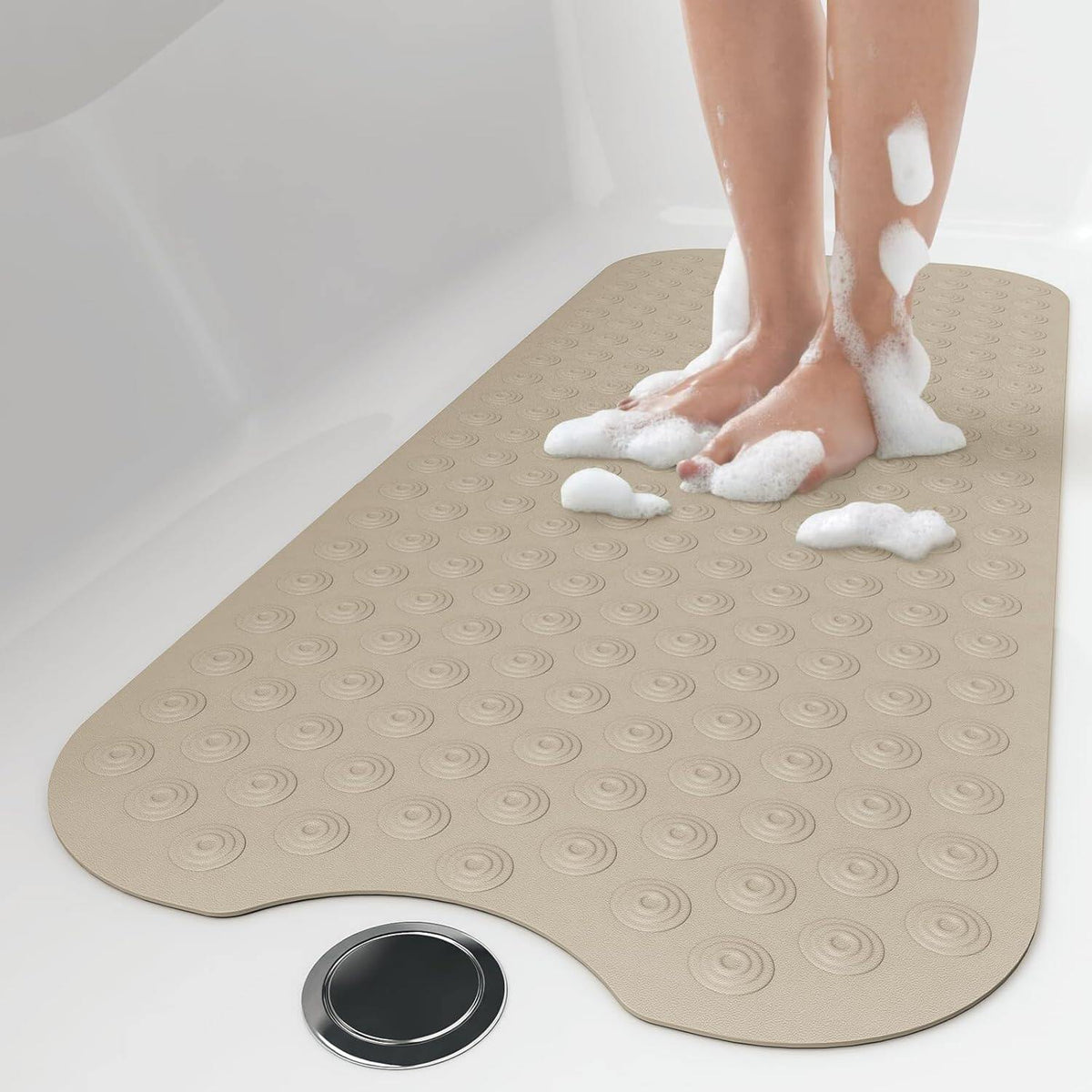 No Suction Cup Bath Mat: inch Extra Long Bathmat
