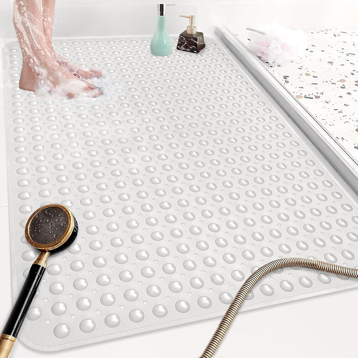 Shower Mat Non SlipInch Extra Large TPE Shower Mats