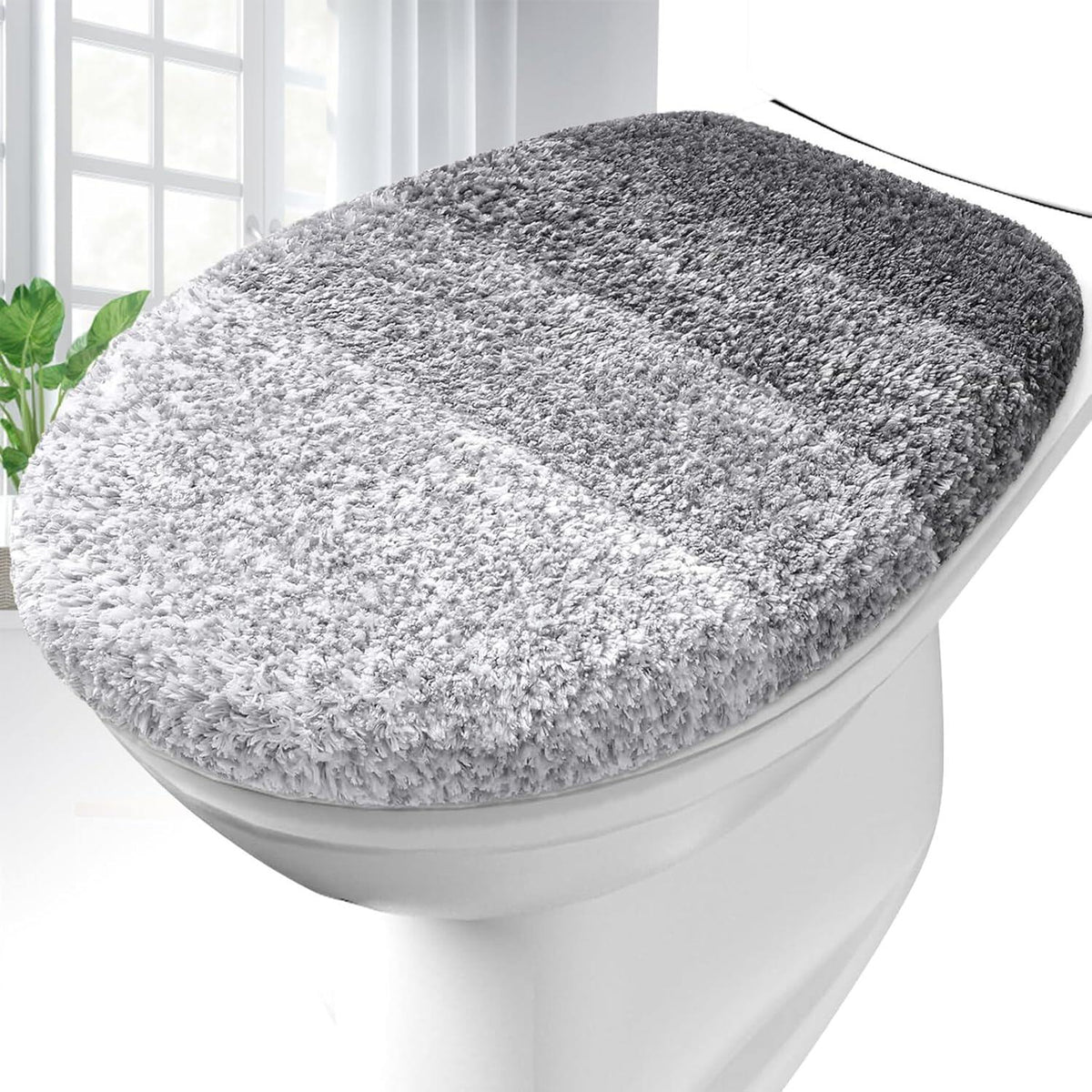 Soft Microfiber Bathroom Toilet Lid Cover