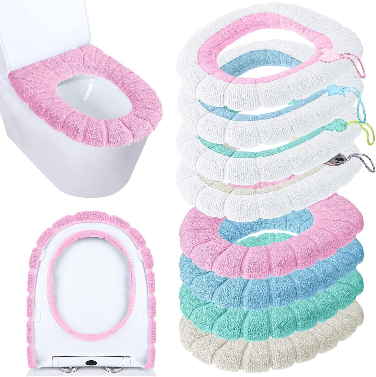 Thicker Bathroom Toilet Seat Cover Pads Soft Comfortable Toilet Seat Cushion
