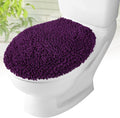 Toilet Lid Cover - Plush Microfiber Oval Toilet Seat Covers for Bathroom