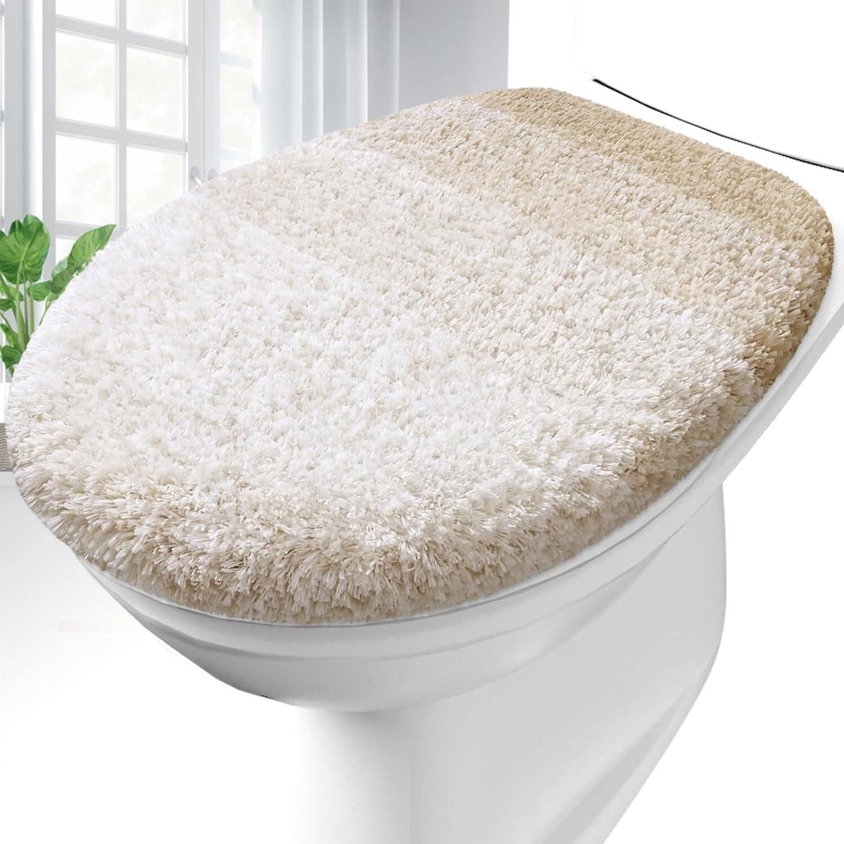 Soft Microfiber Bathroom Toilet Lid Cover