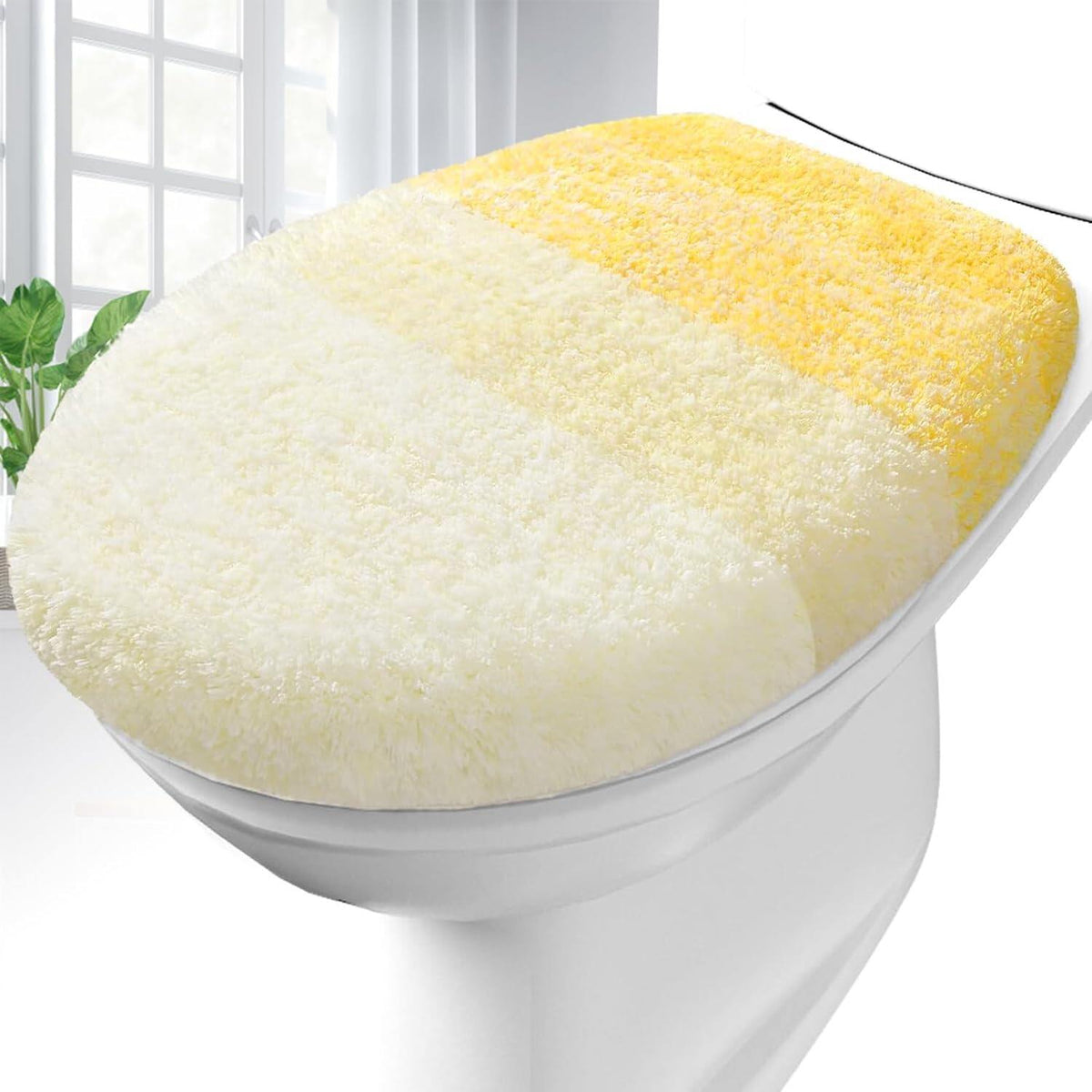 Soft Microfiber Bathroom Toilet Lid Cover