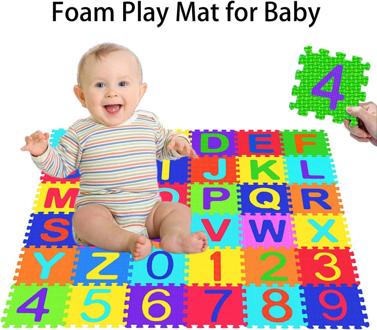36 Pieces Children's Foam Puzzle Mat