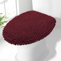 Soft Chenille Bathroom Toilet Lid Cover, Machine Washable Covers