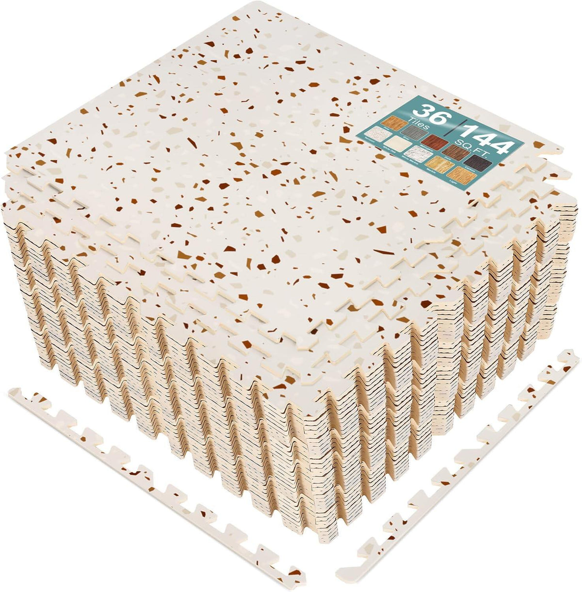 Wood Grain Floor Tiles Foam Mat EVA Interlocking Mats