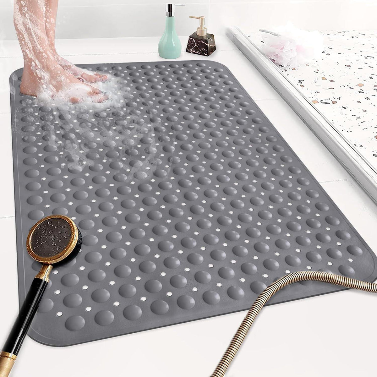 Shower Mat Non SlipInch Extra Large TPE Shower Mats