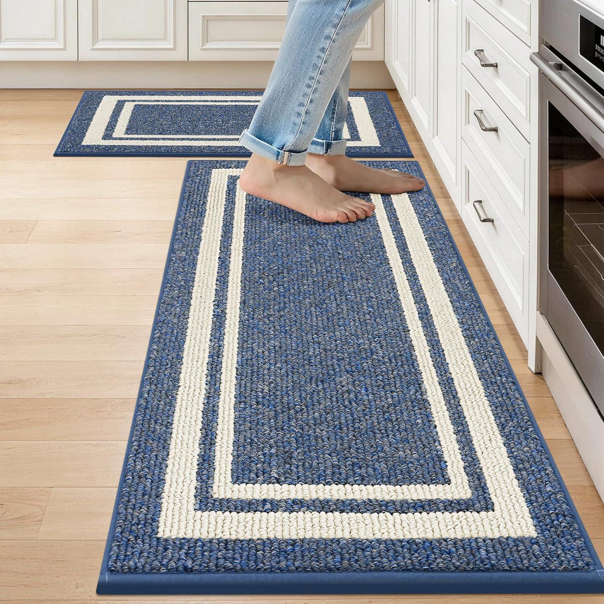 Kitchen Rugs Non-Slip Inch Thick Polypropylene Standing Mat