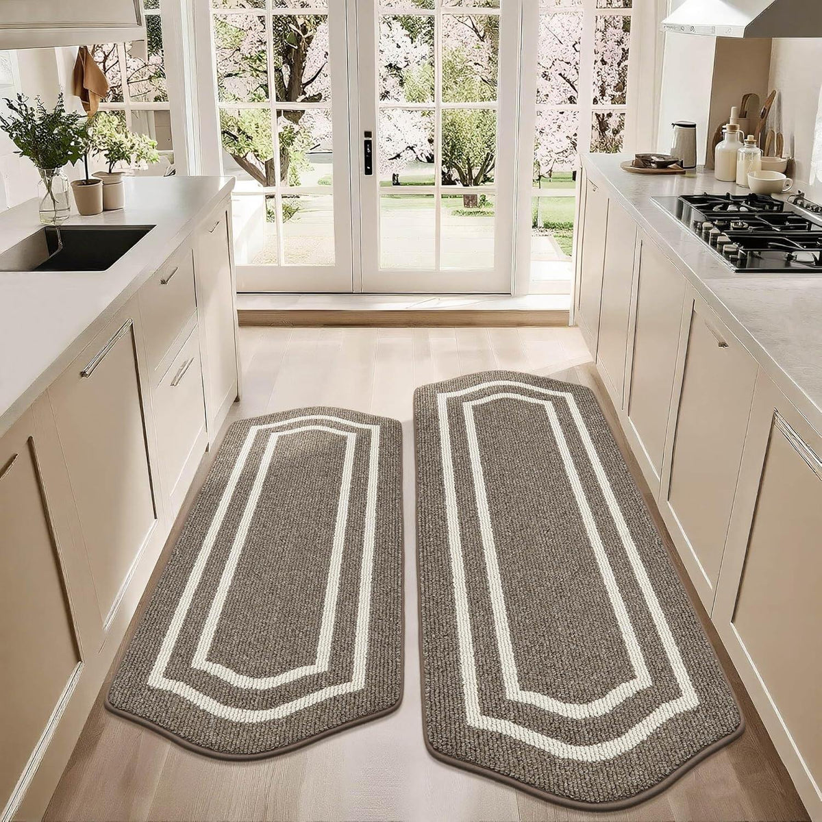 Long Kitchen Floor Mats for in Front of Sink Super Absorbent Kitchen Rugs and Mats