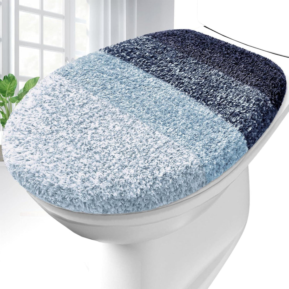 Soft Microfiber Bathroom Toilet Lid Cover