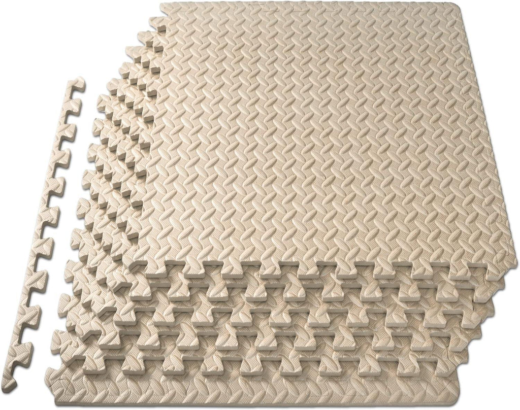 Exercise Puzzle Mat ½-inch, EVA Interlocking Foam Floor Tiles for Home Gym