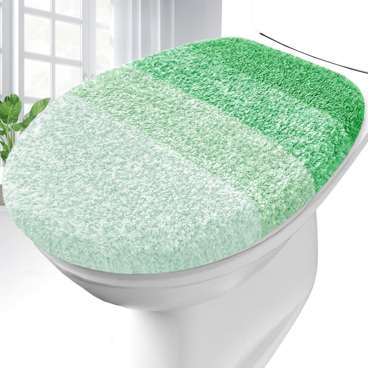 Soft Microfiber Bathroom Toilet Lid Cover