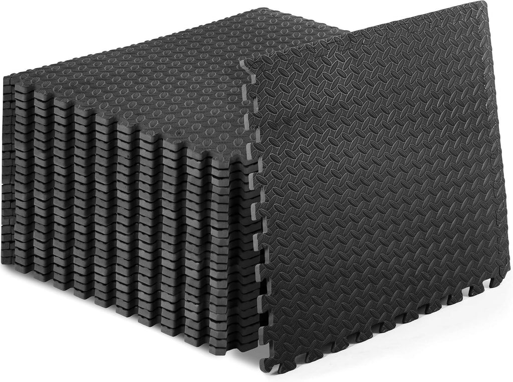 Exercise Puzzle Mat ½-inch, EVA Interlocking Foam Floor Tiles for Home Gym