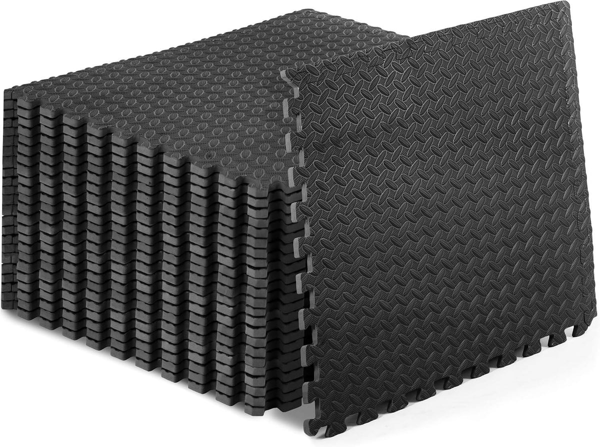 Exercise Puzzle Mat ½-inch, EVA Interlocking Foam Floor Tiles for Home Gym