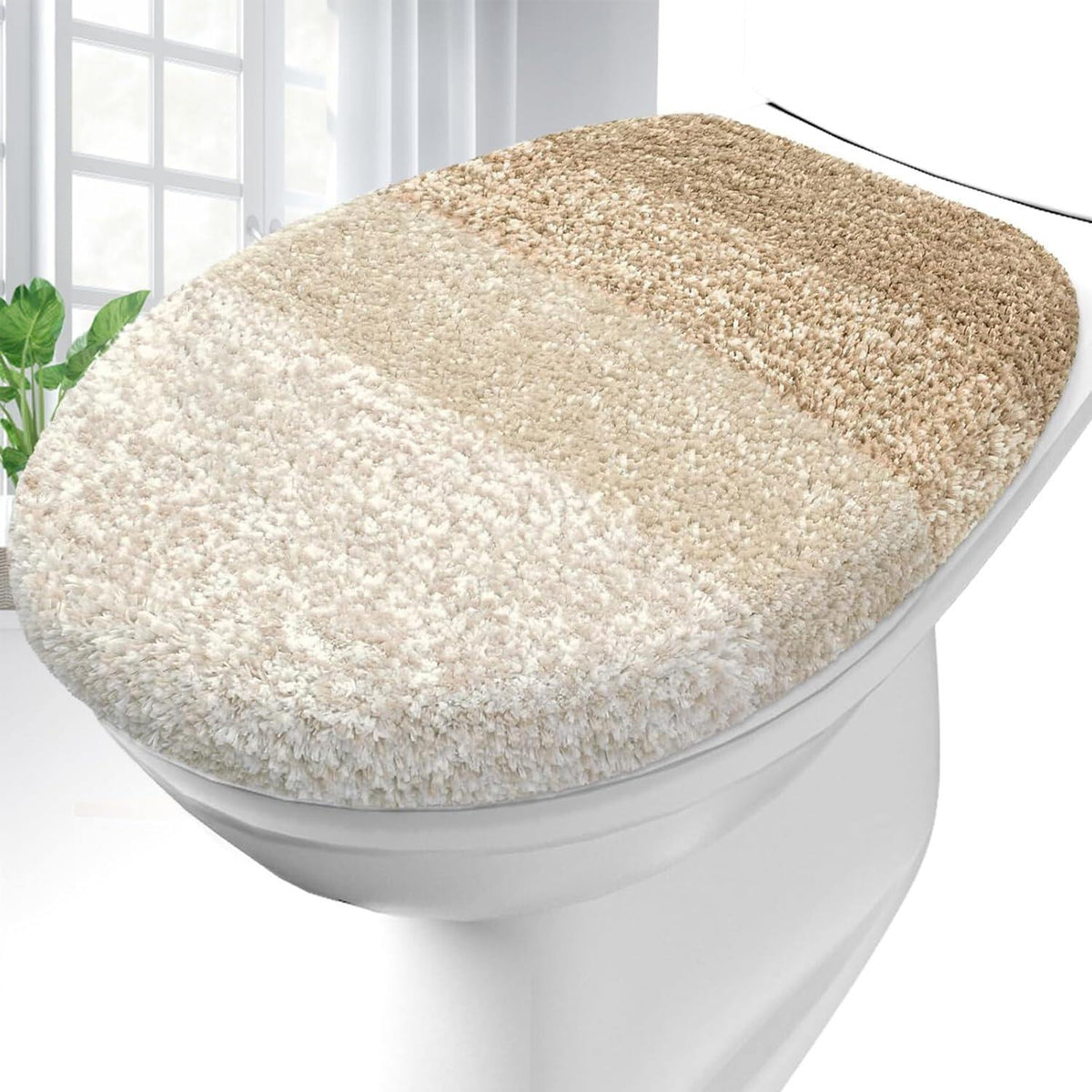 Soft Microfiber Bathroom Toilet Lid Cover