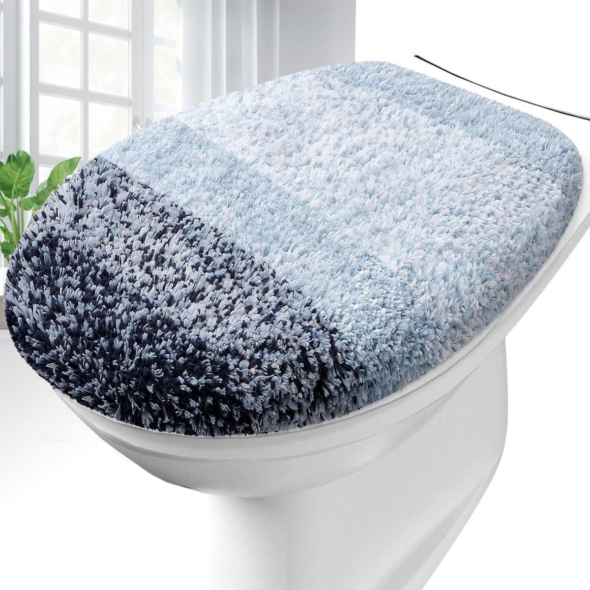 Soft Microfiber Bathroom Toilet Lid Cover