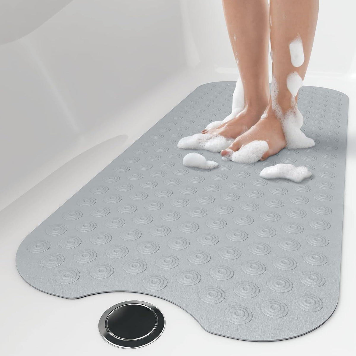 No Suction Cup Bath Mat: inch Extra Long Bathmat