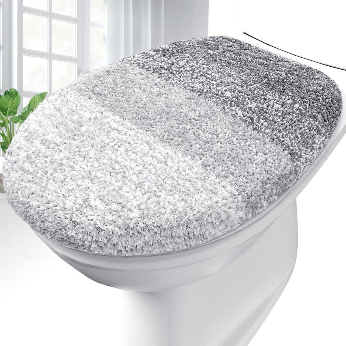 Soft Microfiber Bathroom Toilet Lid Cover