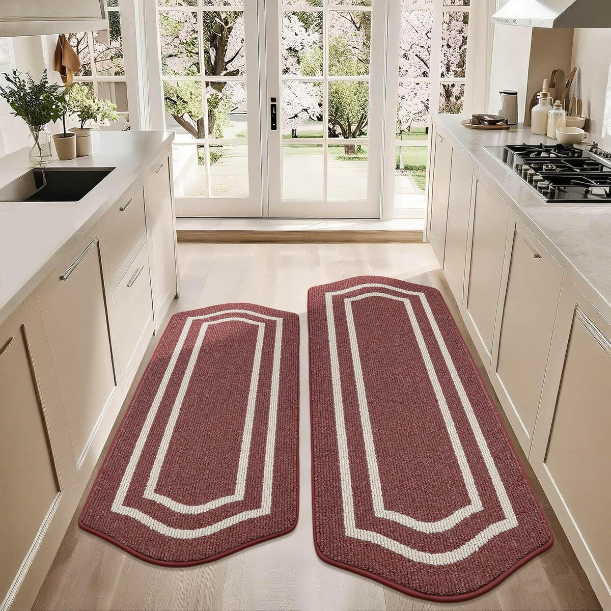 Long Kitchen Floor Mats for in Front of Sink Super Absorbent Kitchen Rugs and Mats