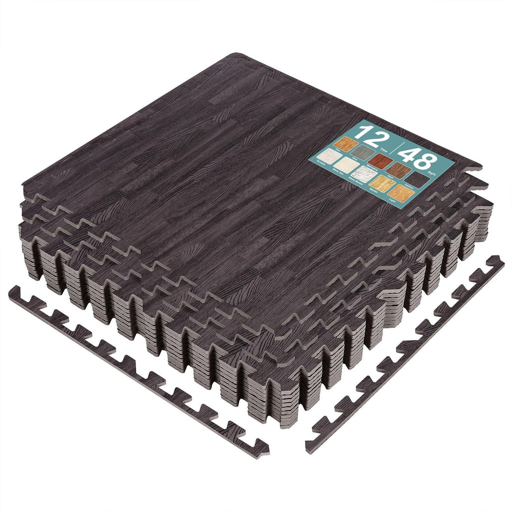 Wood Grain Floor Tiles Foam Mat EVA Interlocking Mats