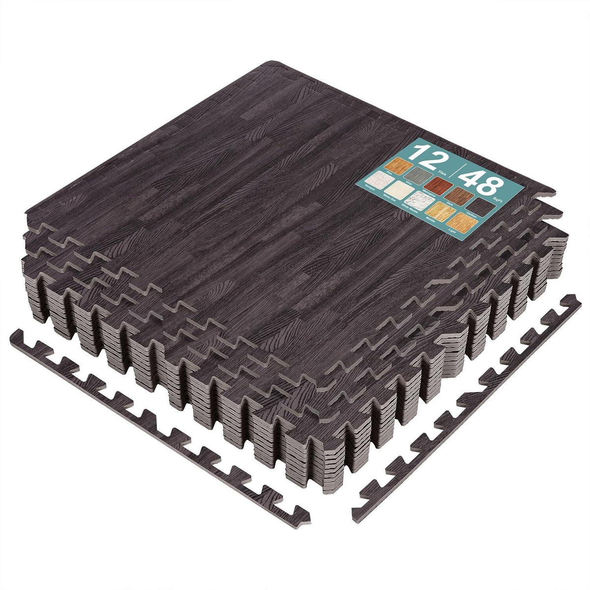 Wood Grain Floor Tiles Foam Mat EVA Interlocking Mats