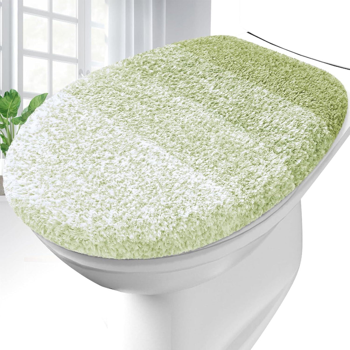Soft Microfiber Bathroom Toilet Lid Cover