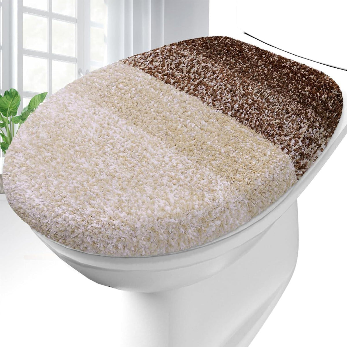 Soft Microfiber Bathroom Toilet Lid Cover