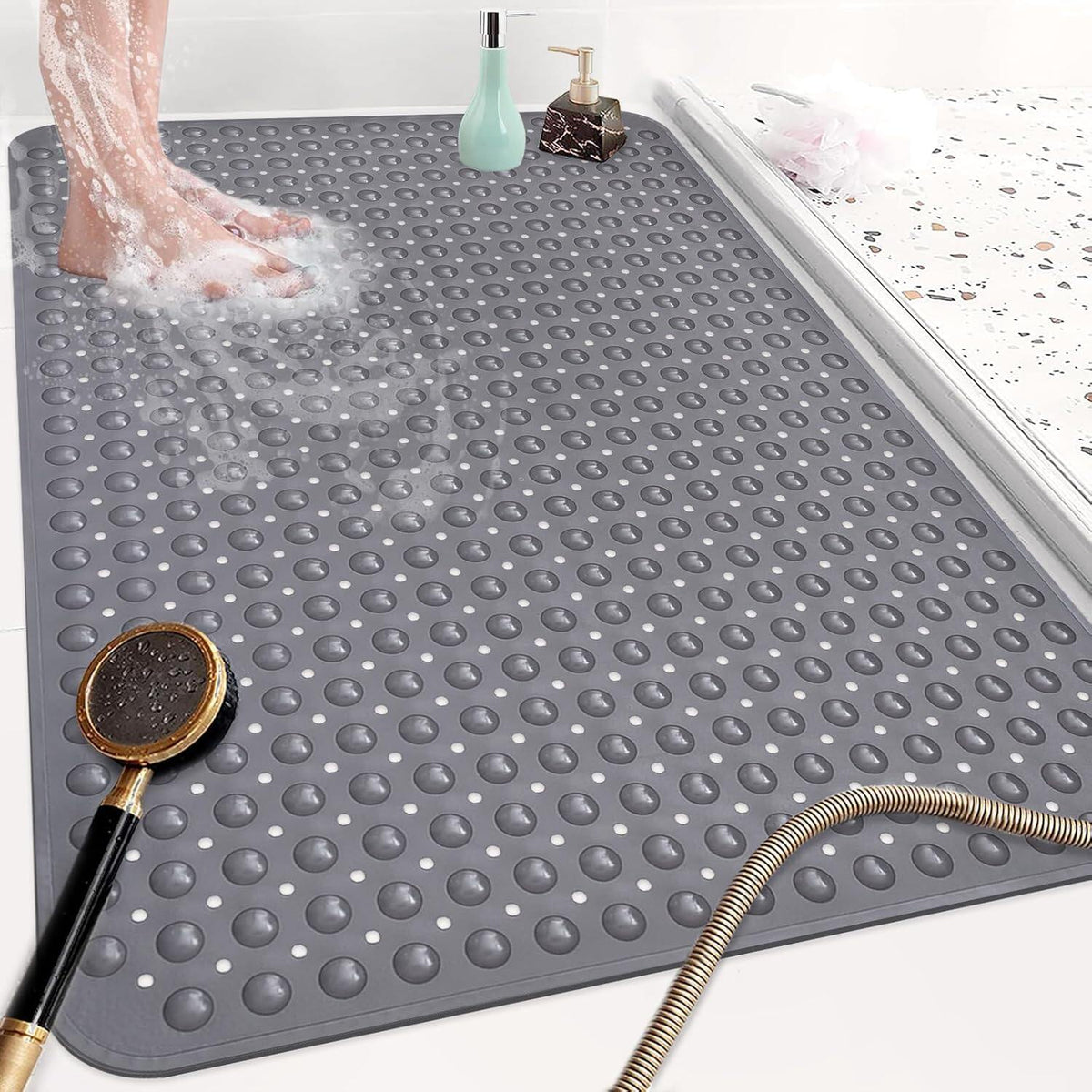 Shower Mat Non SlipInch Extra Large TPE Shower Mats