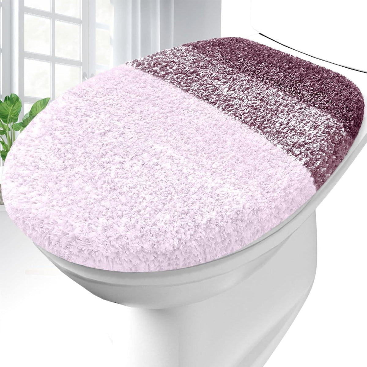 Soft Microfiber Bathroom Toilet Lid Cover