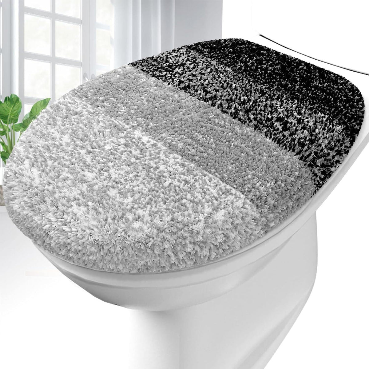 Soft Microfiber Bathroom Toilet Lid Cover