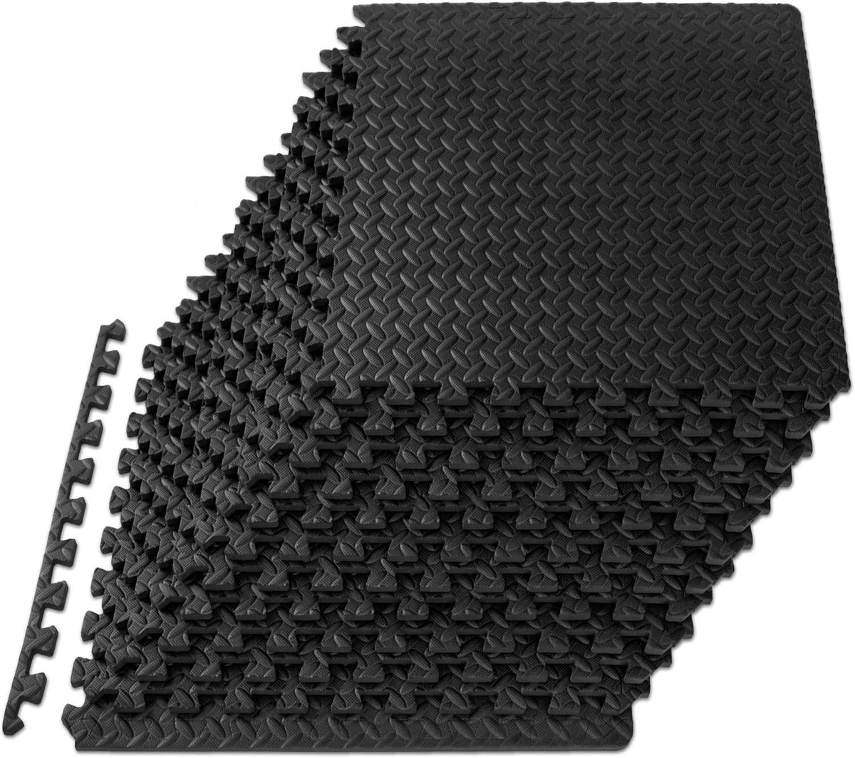 Exercise Puzzle Mat ½-inch, EVA Interlocking Foam Floor Tiles for Home Gym