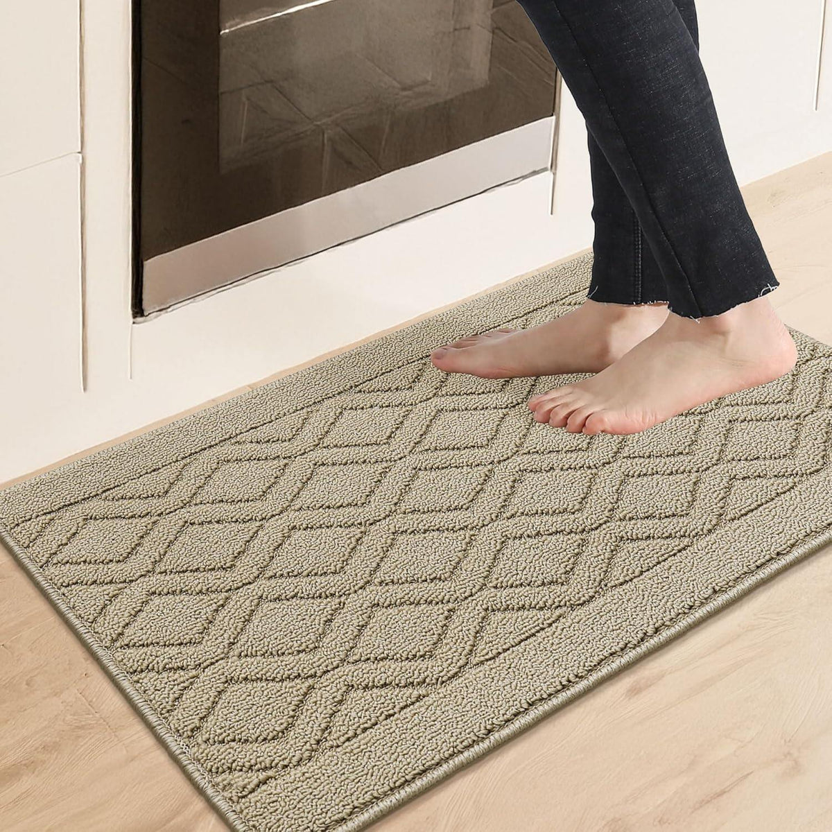 Kitchen Rugs Non-Slip Inch Thick Polypropylene Standing Mat