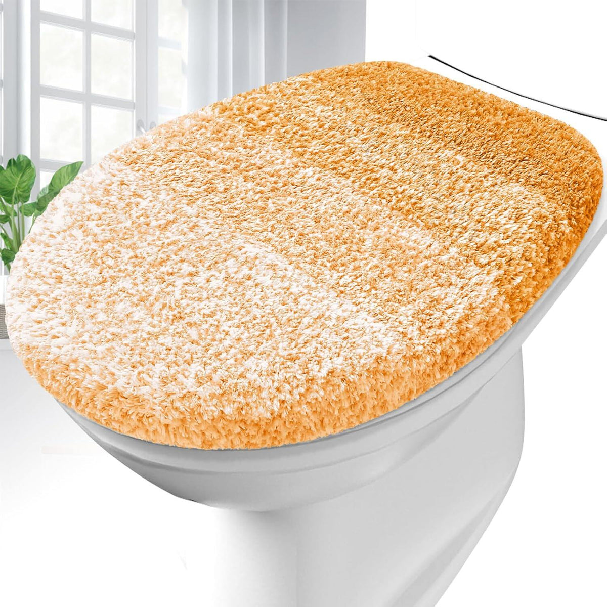 Soft Microfiber Bathroom Toilet Lid Cover