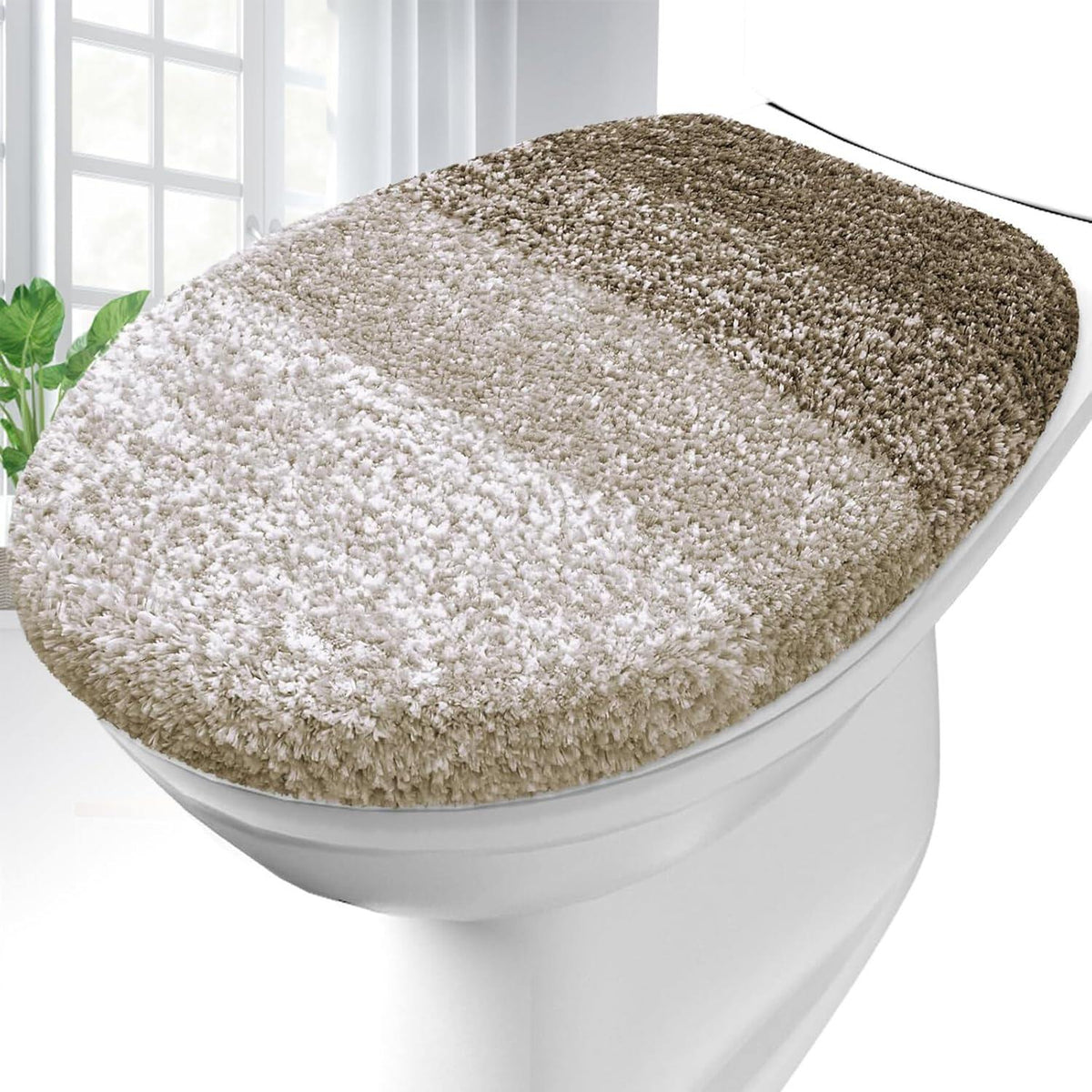 Soft Microfiber Bathroom Toilet Lid Cover