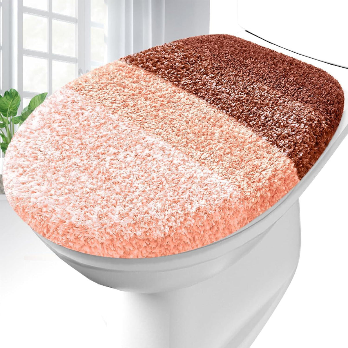 Soft Microfiber Bathroom Toilet Lid Cover