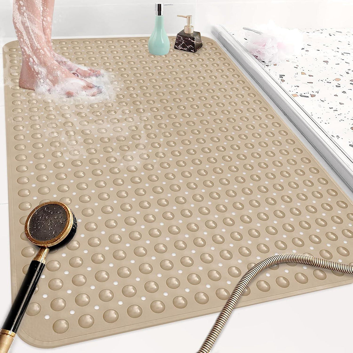 Shower Mat Non SlipInch Extra Large TPE Shower Mats