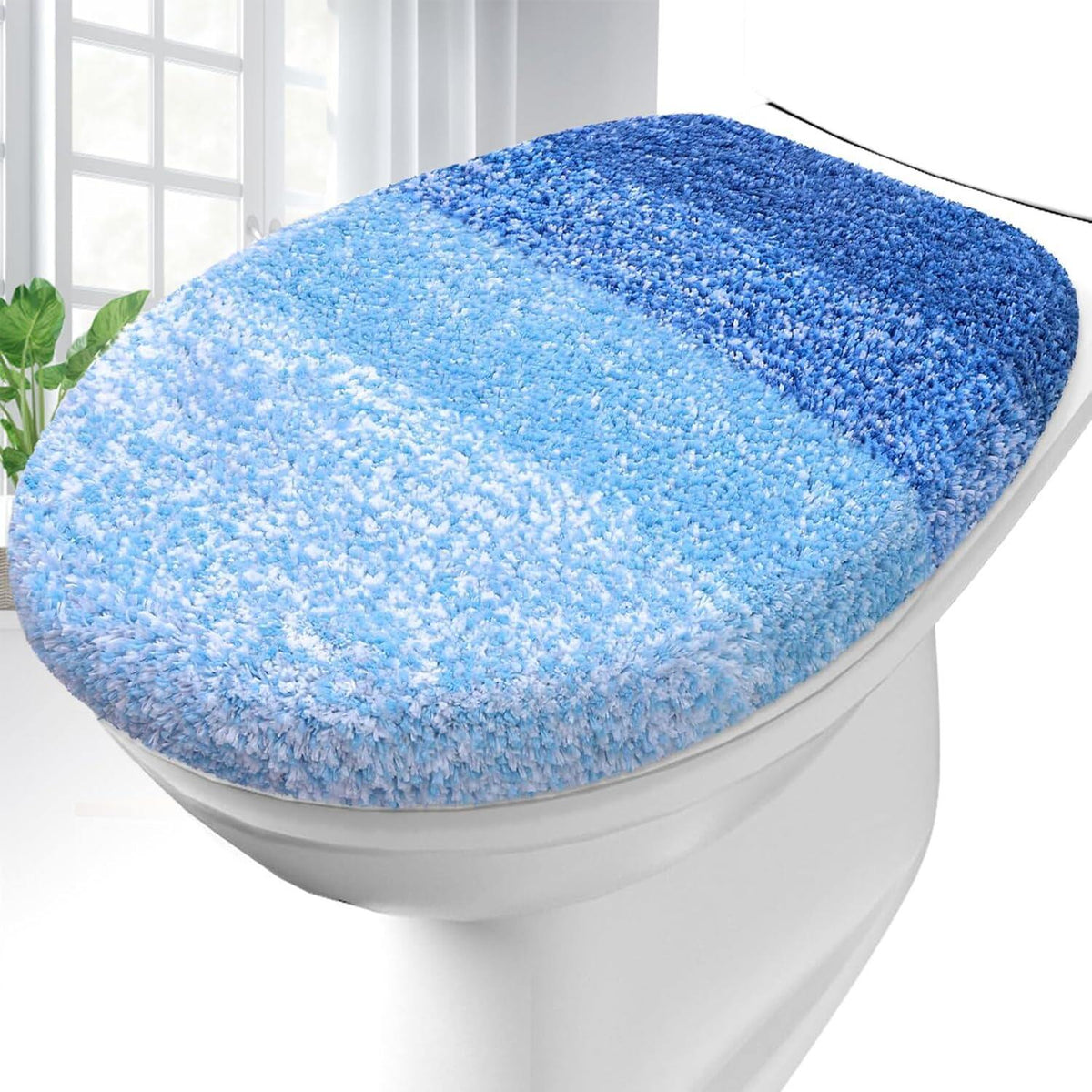 Soft Microfiber Bathroom Toilet Lid Cover