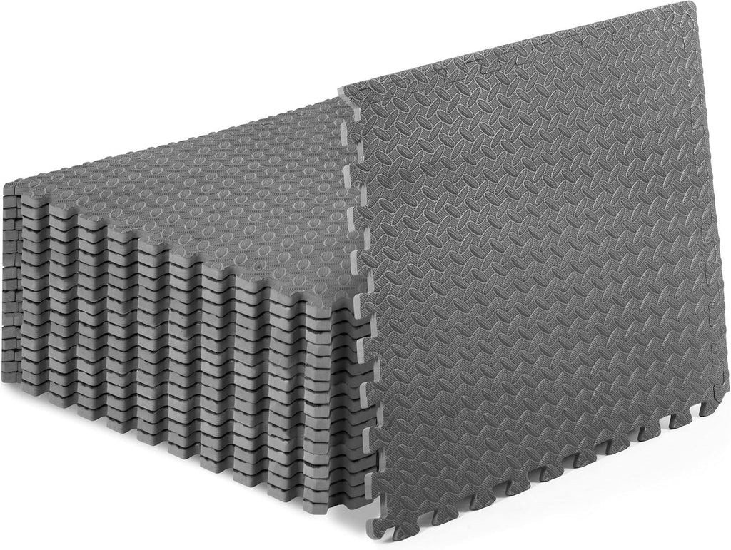 Exercise Puzzle Mat ½-inch, EVA Interlocking Foam Floor Tiles for Home Gym