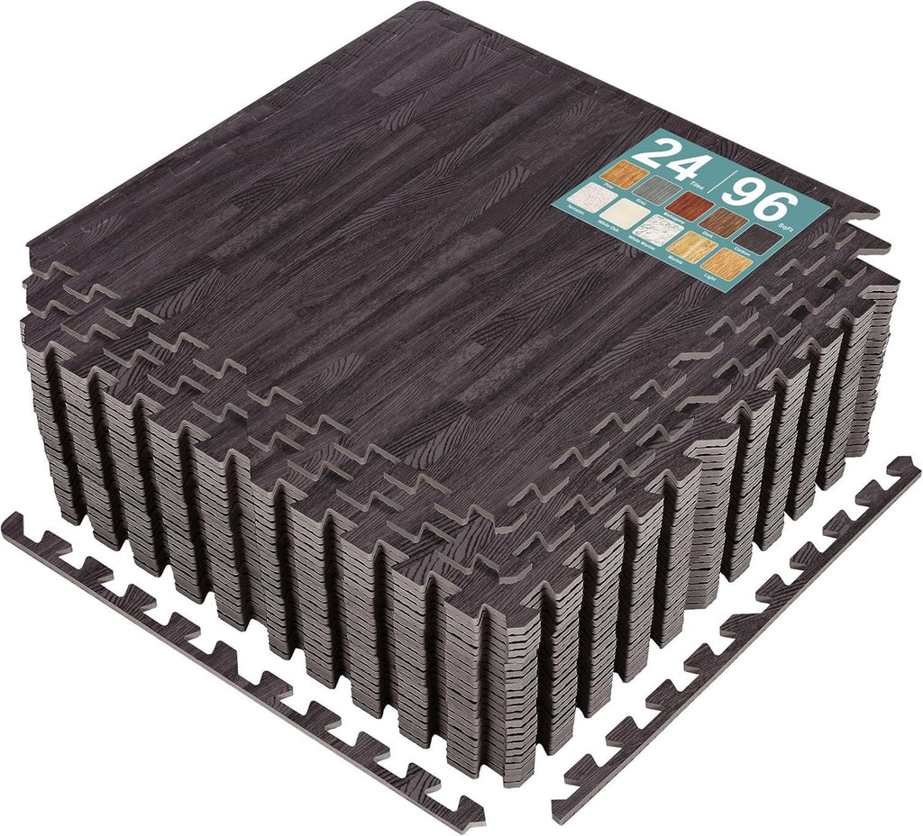 Wood Grain Floor Tiles Foam Mat EVA Interlocking Mats