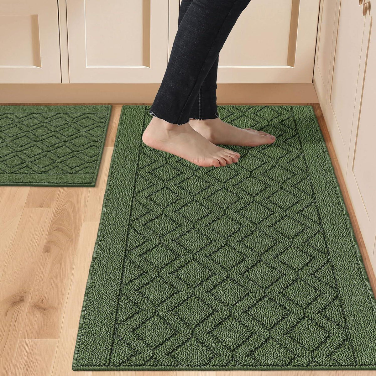 Kitchen Rugs Non-Slip Inch Thick Polypropylene Standing Mat