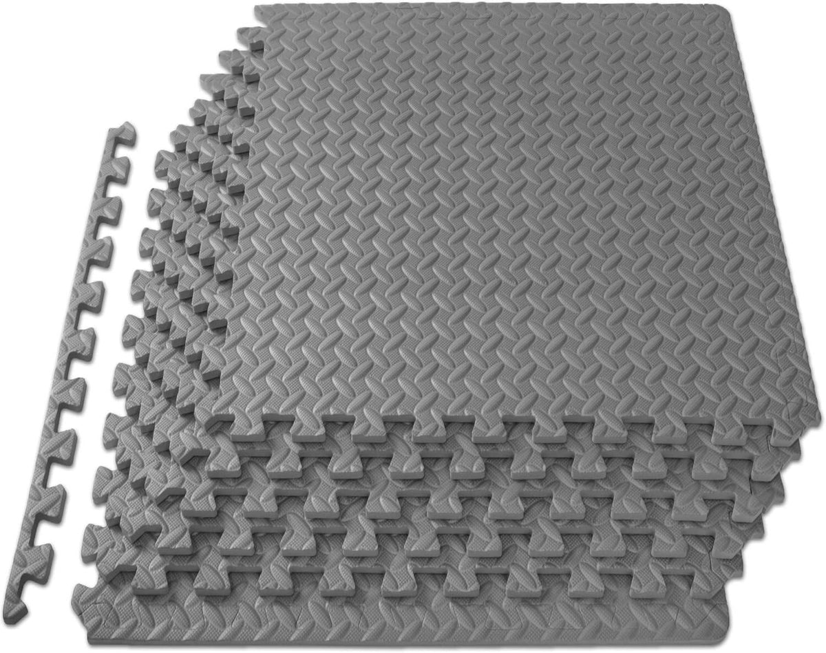 Exercise Puzzle Mat ½-inch, EVA Interlocking Foam Floor Tiles for Home Gym