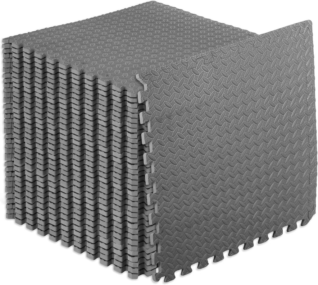 Exercise Puzzle Mat ½-inch, EVA Interlocking Foam Floor Tiles for Home Gym